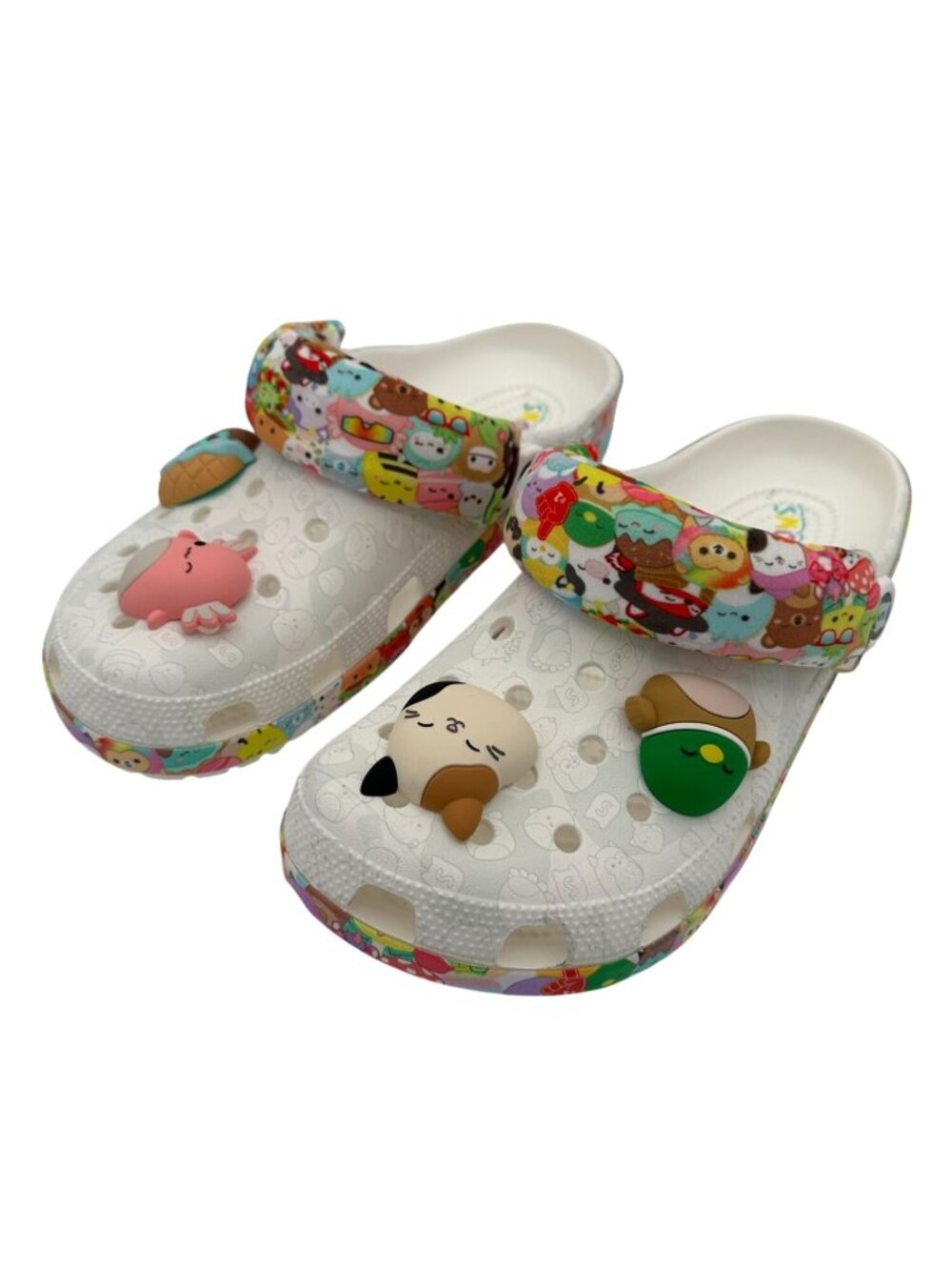 Crocs Squishmallows Clogs M8 W10 White Colorful Classic Cartoon Shoe Charms NEW - Picture 4 of 16